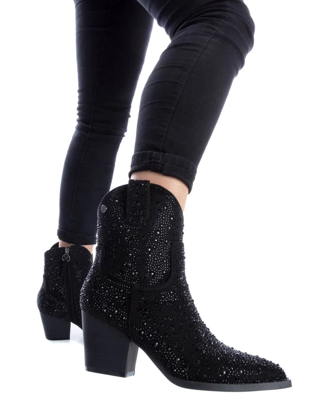 Women's Italian Western Booties By XTI 141723 Black