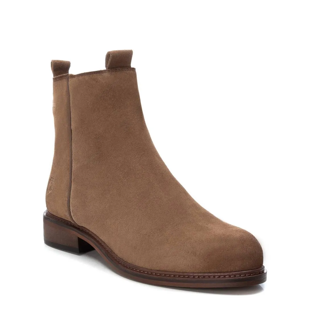 Women's Suede Booties Carmela Collection By XTI 160930 Taupe