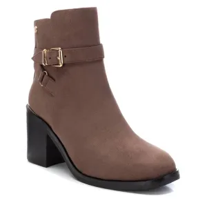 Women's Suede Dress Booties By XTI 141735 Taupe