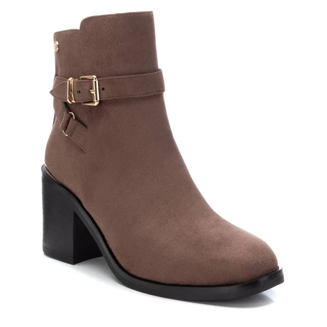 Women's Suede Dress Booties By XTI 141735 Taupe