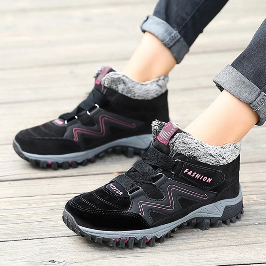 Women's Waterproof Insulated Hiking Boots - Stylish & Anti-Slip