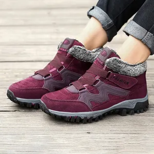 Women's Waterproof Insulated Hiking Boots - Stylish & Anti-Slip