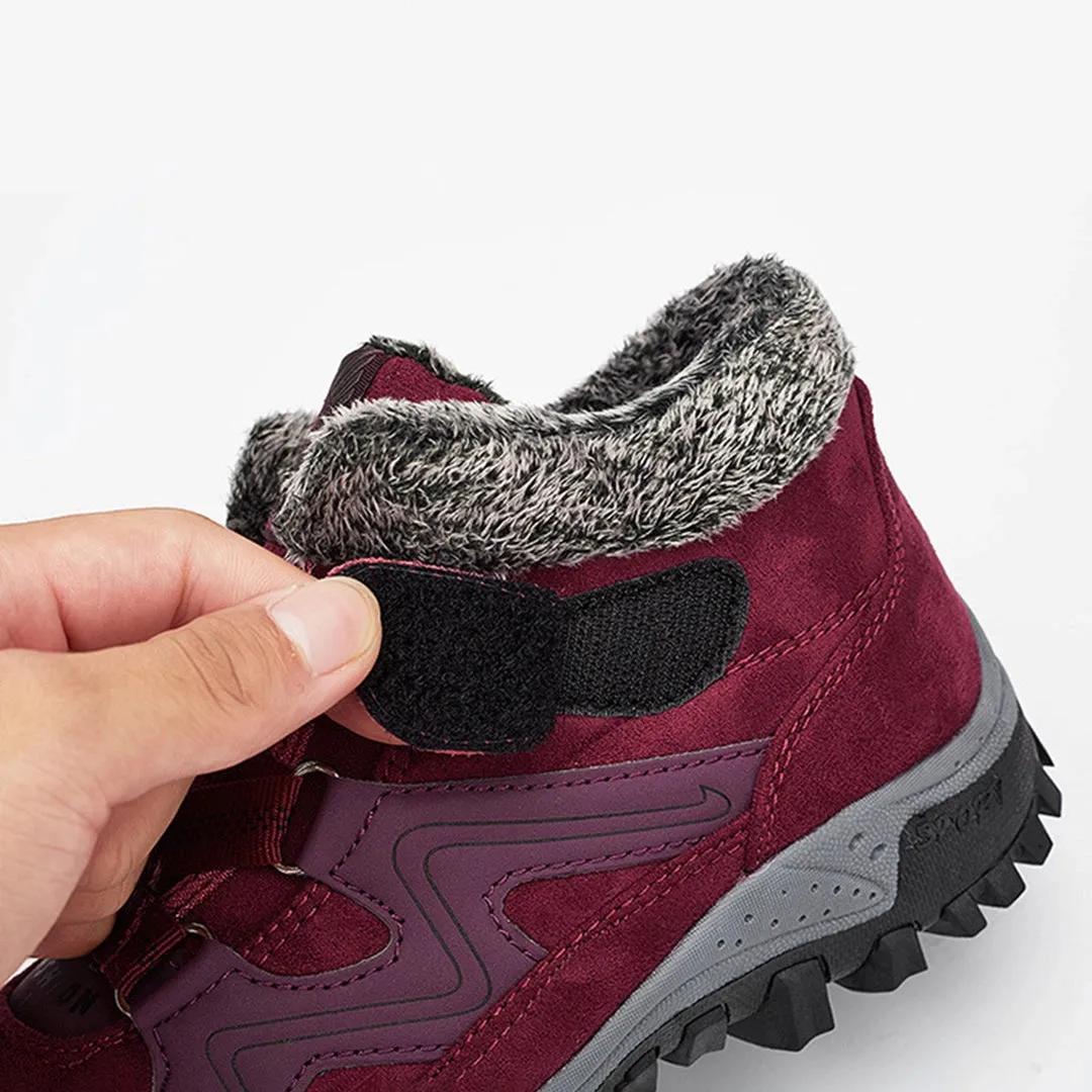 Women's Waterproof Insulated Hiking Boots - Stylish & Anti-Slip