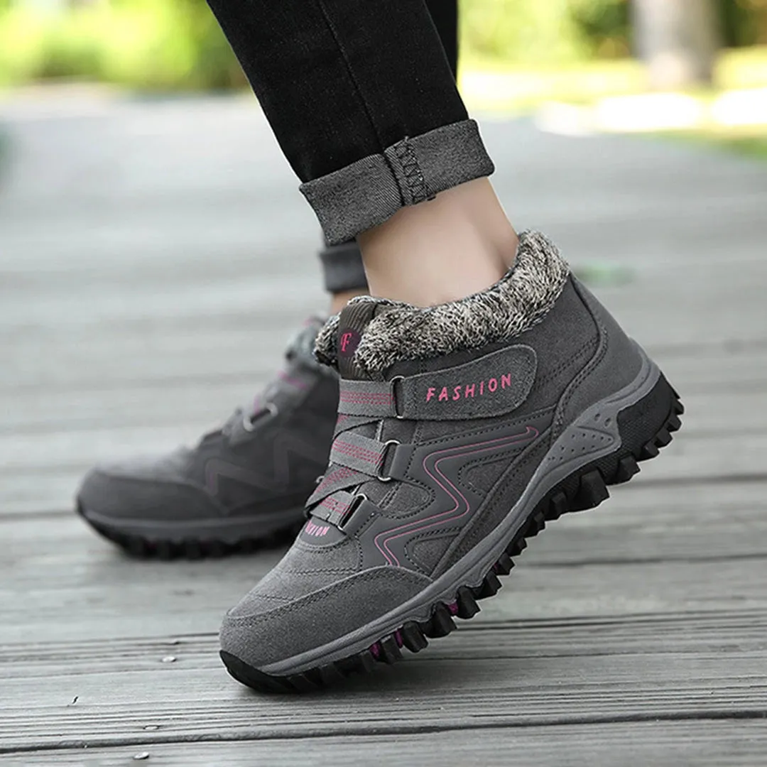 Women's Waterproof Insulated Hiking Boots - Stylish & Anti-Slip