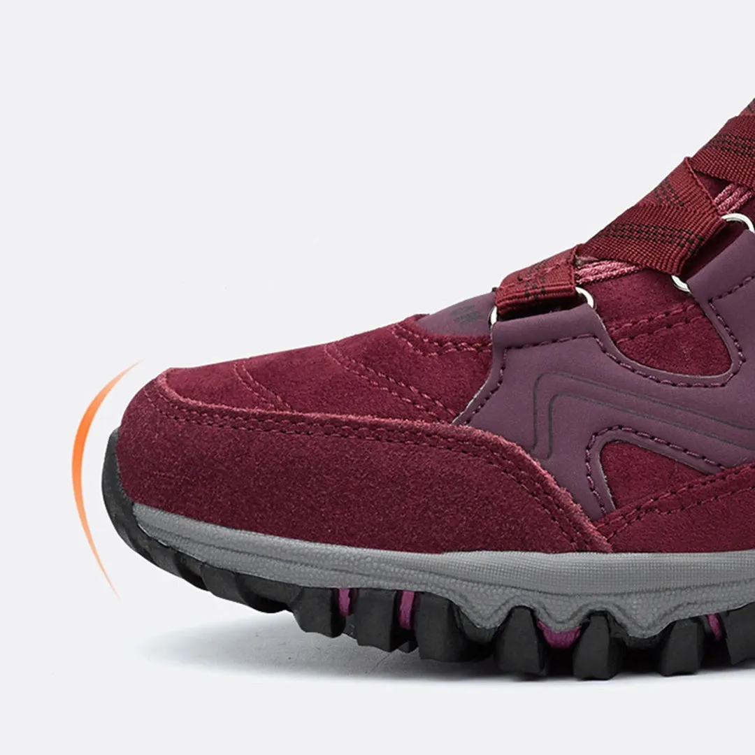 Women's Waterproof Insulated Hiking Boots - Stylish & Anti-Slip