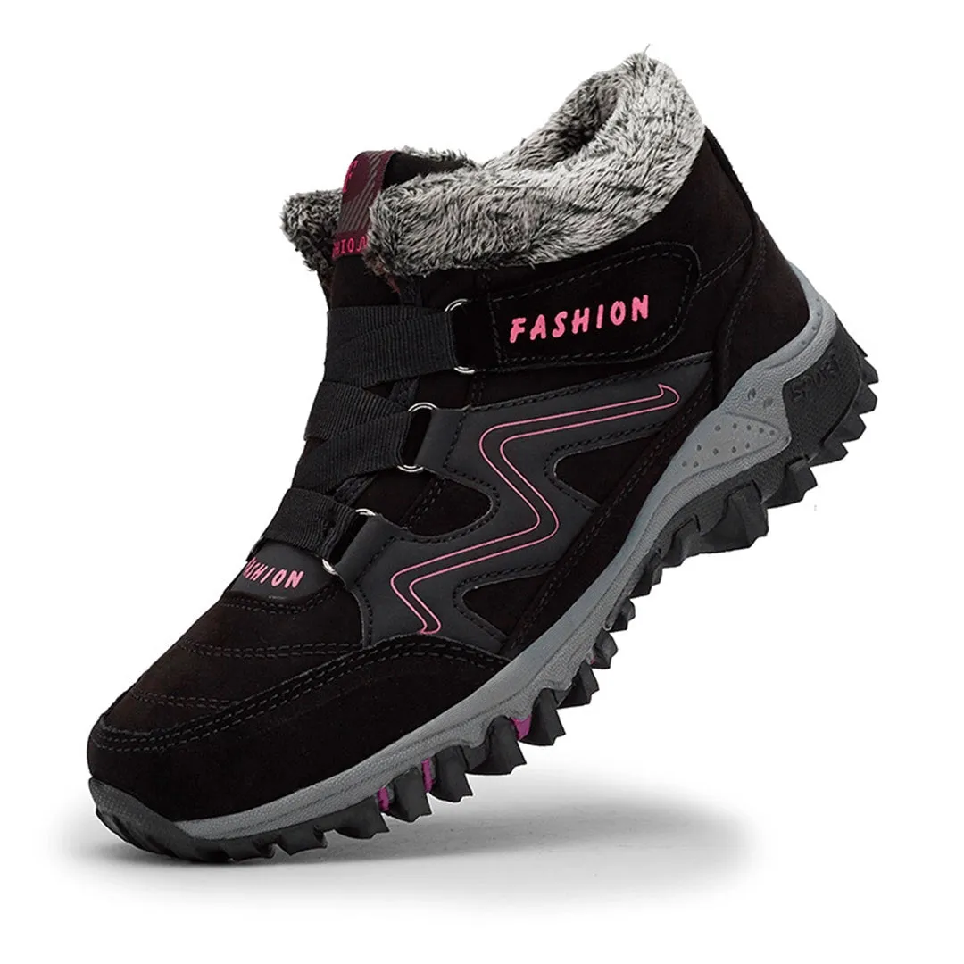 Women's Waterproof Insulated Hiking Boots - Stylish & Anti-Slip