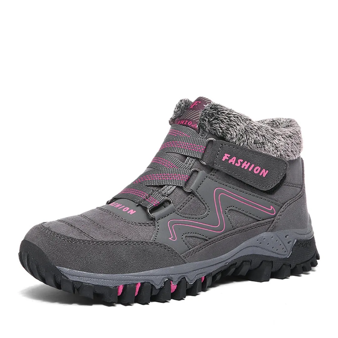 Women's Waterproof Insulated Hiking Boots - Stylish & Anti-Slip