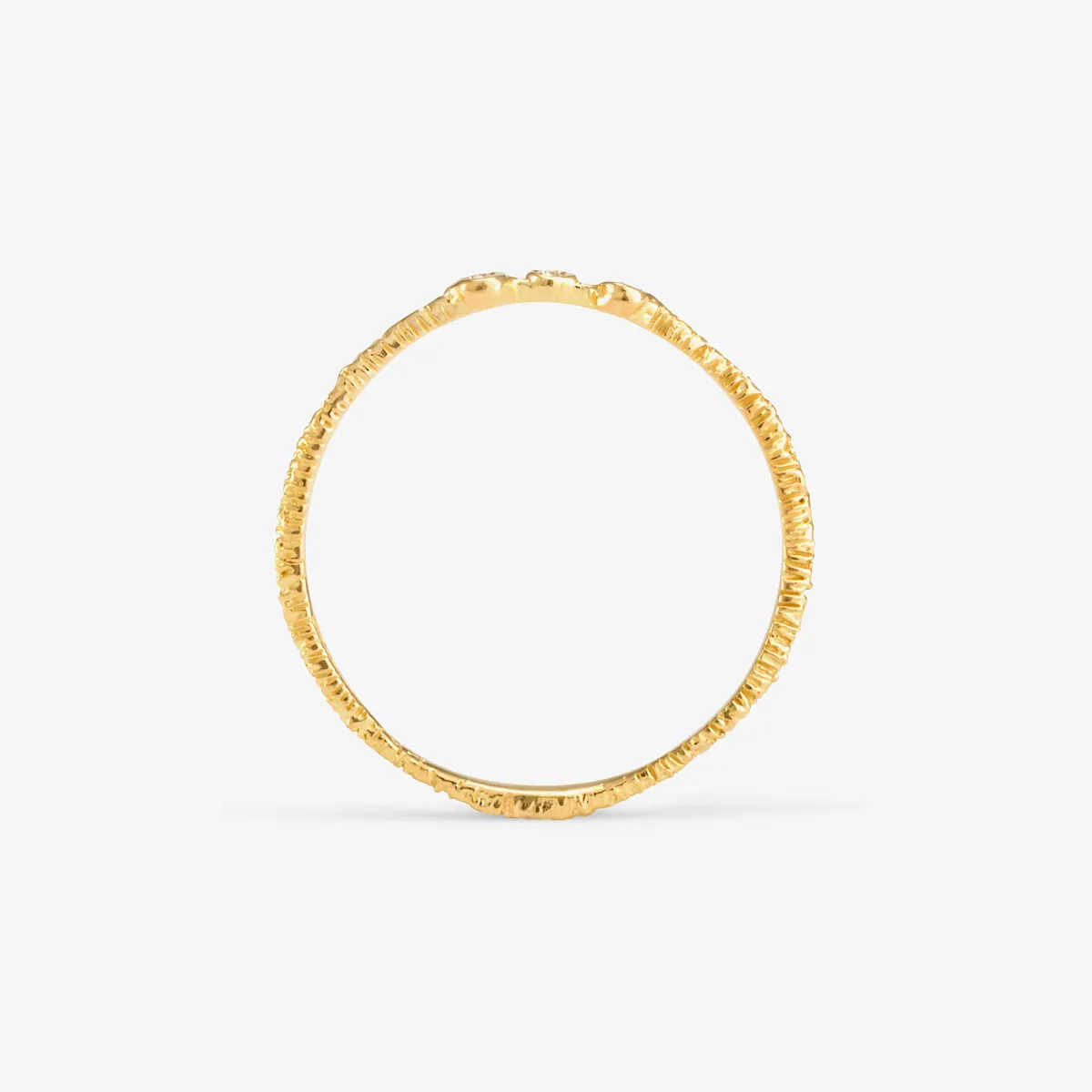 Woven Three Diamond Ring | R8001W