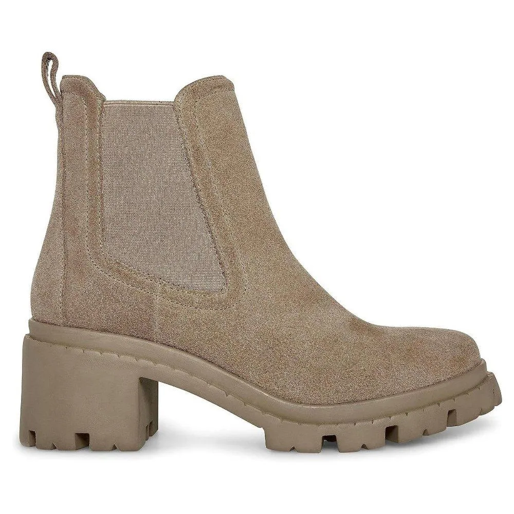 Zoltin Mushroom Faux Suede Lug Booties