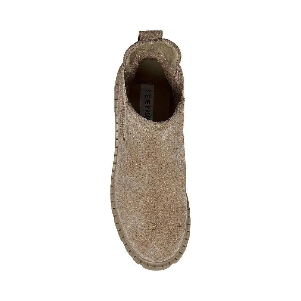 Zoltin Mushroom Faux Suede Lug Booties