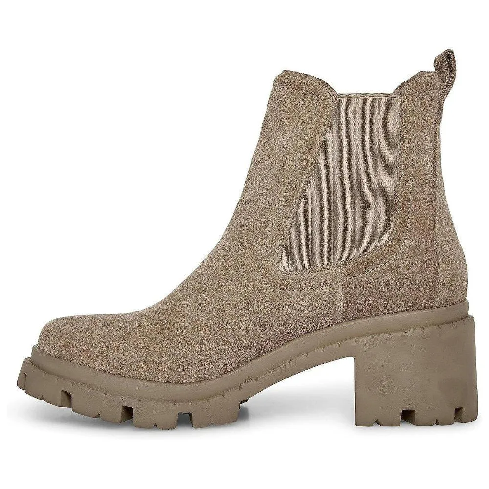 Zoltin Mushroom Faux Suede Lug Booties