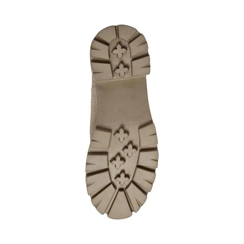 Zoltin Mushroom Faux Suede Lug Booties